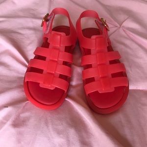 Mini Melissa coral sandals size 8 toddler
